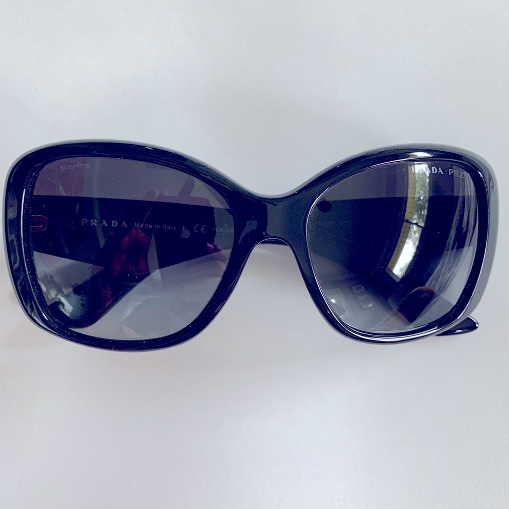 PRADA SPR32P 57017 1AB-5W1 3P Sunglasses - Made in Italy
